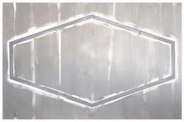 Limite #03 Aquarelle et vinylique sur papier marouflé sur aluminium, 116x75 cm
