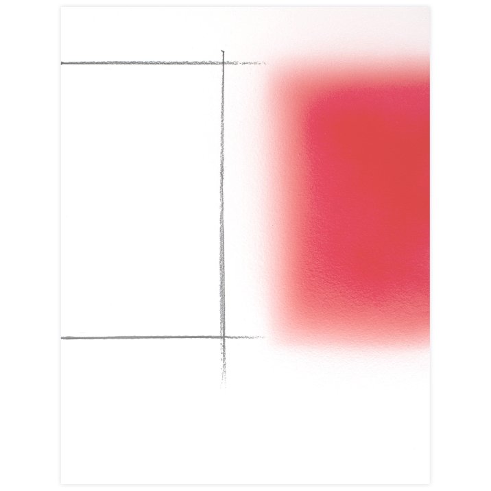  Square N°12, 2024Peinture vinylique et graphite sur toile marouflé sur châssis en aluminium20,5 x 26,5 cm